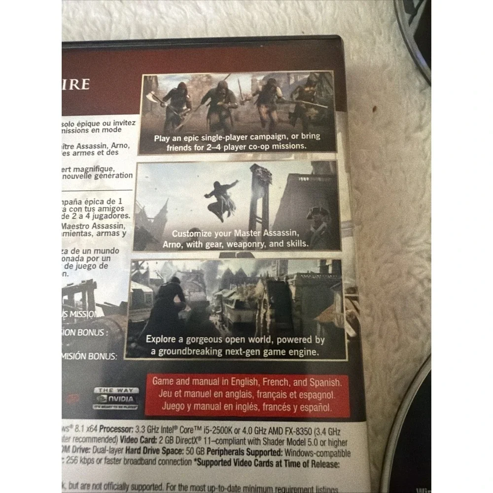 Assassins's Creed PC CD ROM VTG 5 Disc Set Chemical Revolution Mission Ubisoft